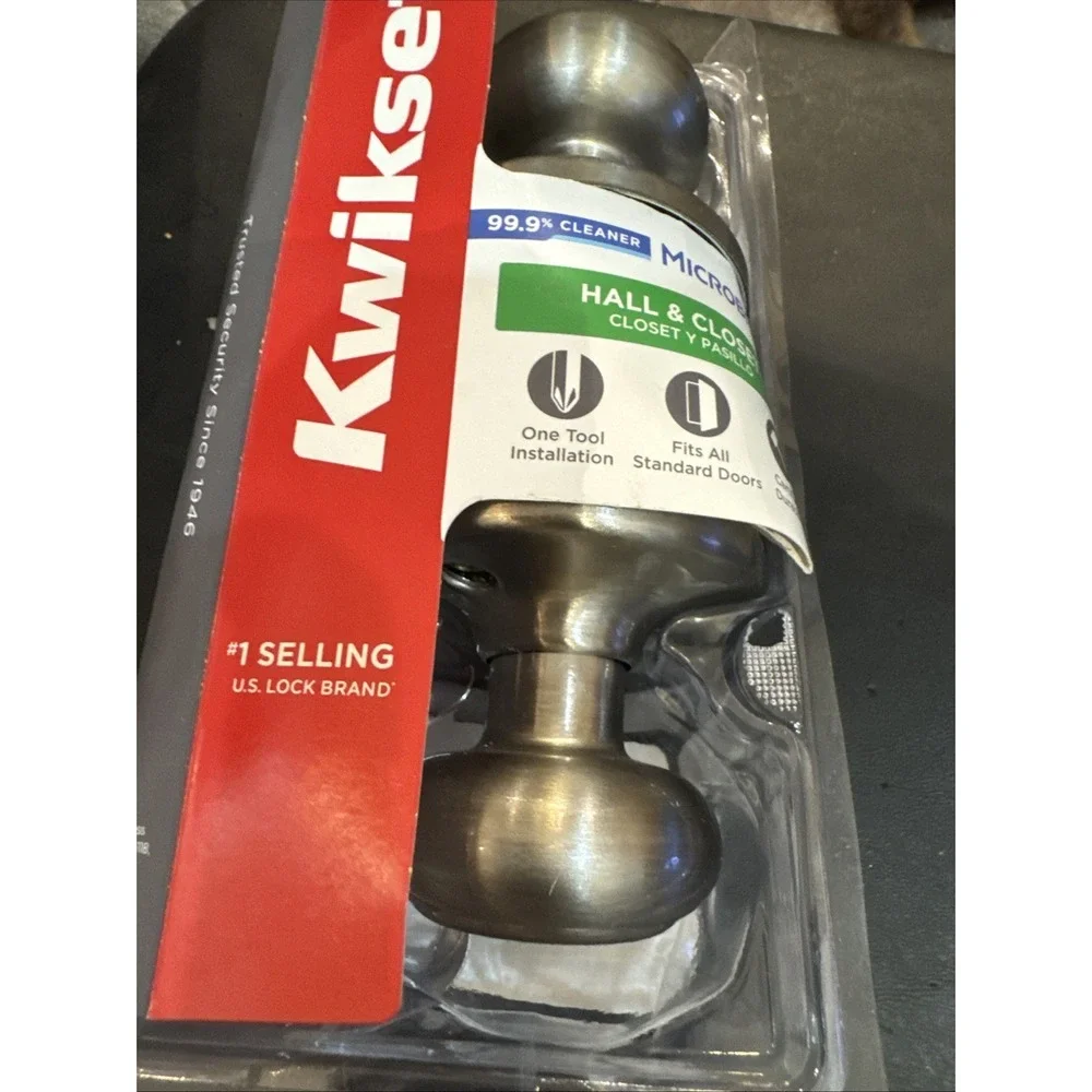 Kwikset‎ Satin Nickel Hall/Closet Passage Door Knob 200cv 15 Cp V1